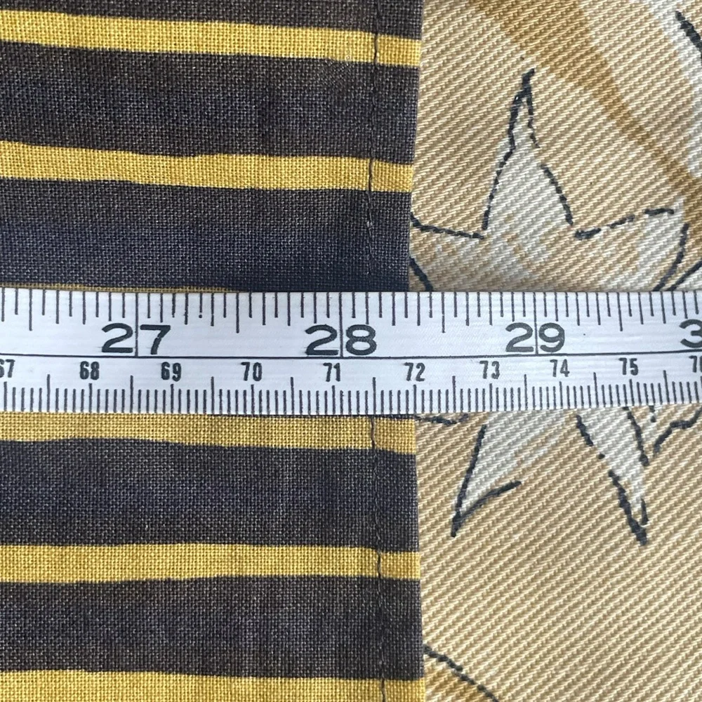 Vintage Marimekko Black and Yellow Striped Shirt - Picture 8 of 8